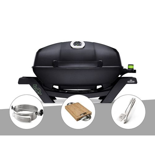 Barbecue électrique Napoléon Travel Q PRO285E + Rôtissoire + Planche à découper + Ensemble 2 ustensiles