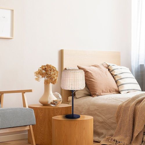 Lampe Intérieur Isidora Beige Rotin H44cm