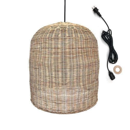 Suspension Extérieur Giacomo Outdoor Cable Beige Rotin D40cm