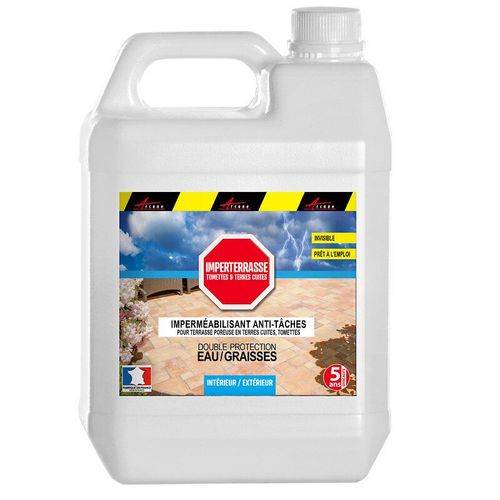 Hydrofuge Imperméabilisant sol terre cuite et tomette anti taches 1 L (jusqu a 5m²)