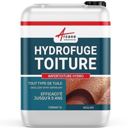 Hydrofuge Toiture, imperméabilisant toiture et tuiles incolore - IMPERTOITURE HYDRO 5 L (jusqu a 25m2)