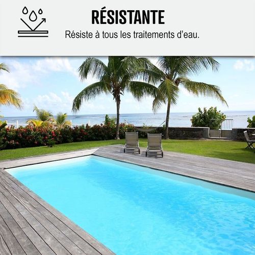 Peinture Piscine Bassin Béton ARCAPISCINE Ciment Décoration Imperméable Bleu Blanc Gris Grise Jaune Sable Noir Vert Bleu cobalt ral 5013 10 L