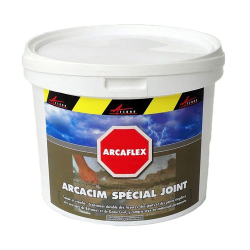 Mortier joint souple réparation fissure béton carrelage mur façade piscine bassin traitement acier pvc ARCAFLEX 10 Kg
