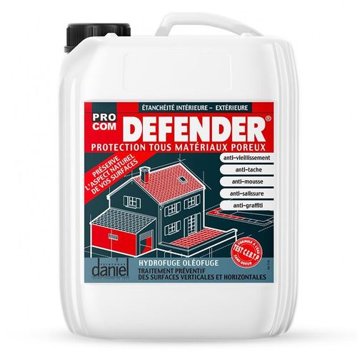 Imperméabilisant hydrofuge anti tache tous supports, terrasses, sols, murs, toitures, Defender - PROCOM 5 litres