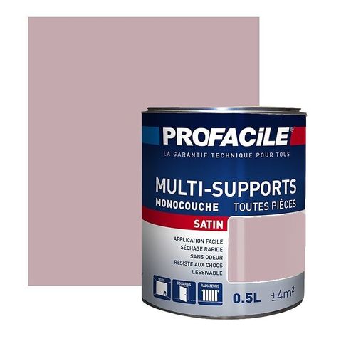 Peinture intérieure multi-supports, PROFACILE 0.5 litre Rose Antique