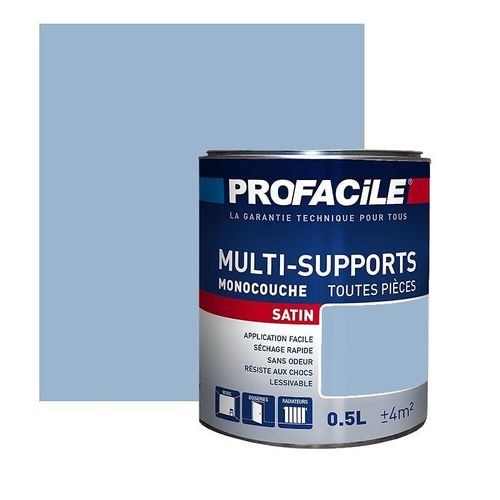 Peinture intérieure multi-supports, PROFACILE 0.5 litre Bleu Vintage