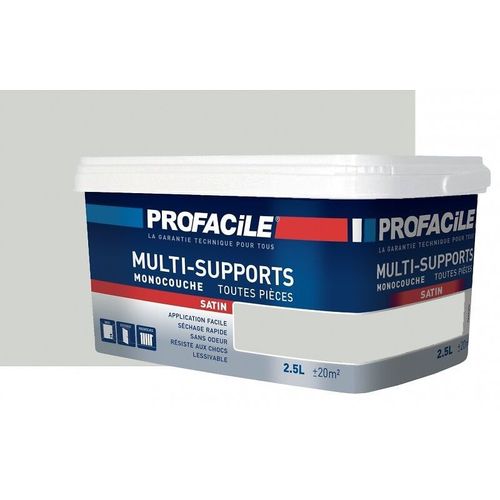 Peinture intérieure multi-supports, PROFACILE 2.5 litres Gris Clair