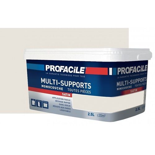 Peinture intérieure multi-supports, PROFACILE 0.5 litre Coquille d'Oeuf