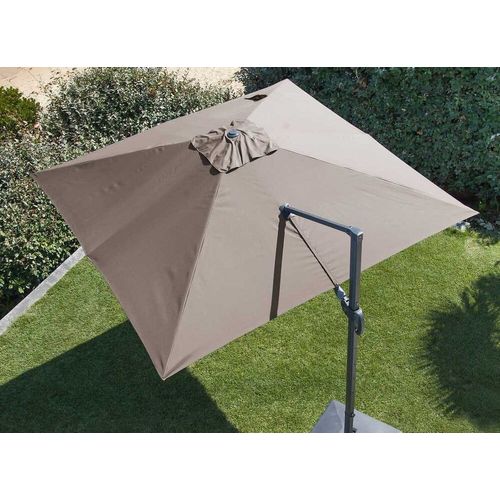 Parasol Déporté Orientable Nh - Toile Carré 300 X 300 Cm - Toile Taupe