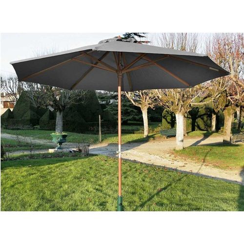 Parasol En Bois 300 Cm Avec Manivelle Holly