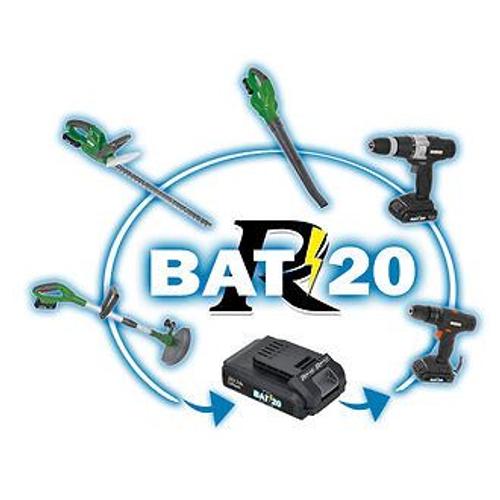 Coupe bordure "R-BAT20" + batterie 20 volt, 2 Amp + chargeur