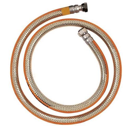 Tuyau Flexible gaz inox butane / propane 1m50 NF à visser, sans date limite