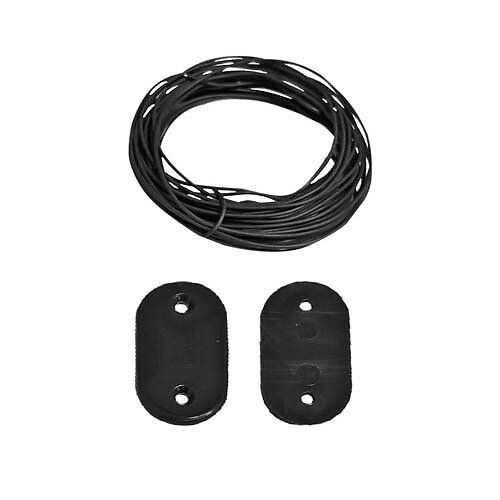 Kit Fixation Gris Pour Brise-Vue Lot De 30 Avec 4 Mètres De Fil