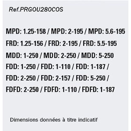 Lot 280 cosses en coffret