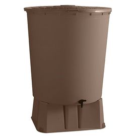 R?cup?rateur d'eau de pluie rond 500 L + Socle +