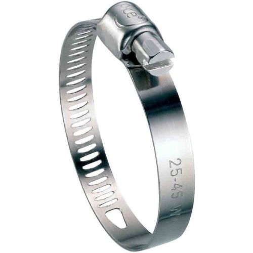 Collier à bande perforée W4 largeur bande 8 mm Ace - Diamètre 25 - 45 mm - Vendu par 25