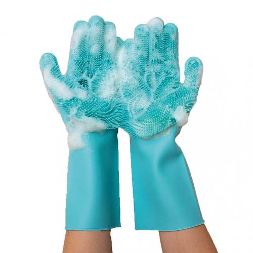 2 Paires De Gants De Toilettage En Silicone Pet Glove - Venteo - Vert - Adulte