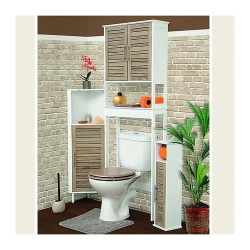 Meuble Wc 1 Tablette Stockholm - Blanc