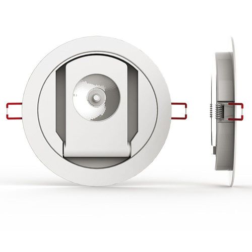 Spots Encastrable Led Int?Gr? - Orientable - Cons. 8,5w (Eq. 100w) - 700 Lumens - Blanc Chaud