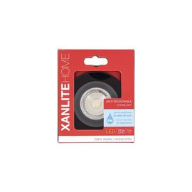 Spot Encastrable Gu10 50w 4000k Rond Noir Ip44