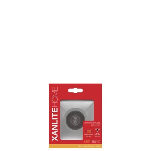 Spot Encastrable Gu10 50w 2700k Carr? En Alu Blanc Ip20