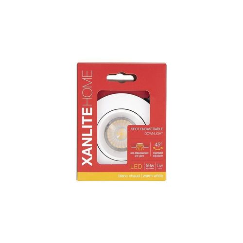 Spot Encastrable Gu10 50w 2700k Rond Orientable Blanc Ip20