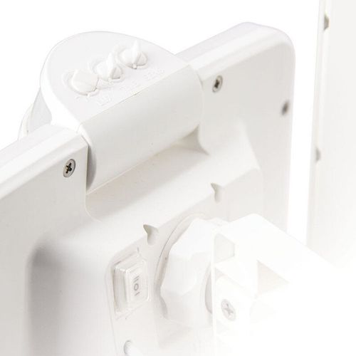 Projecteur Solaire Ip54 1500 Lumens - Détecteur De Mouvements - Panneau Déportable - Blanc
