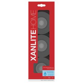 Pack De 3 Spots Gu10 4000k Rond Noir Ip44