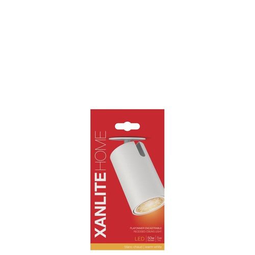 Spot En Sailie Encastrable Gu10 2700k Rond Ajustable Blanc