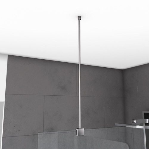 Barre de fixation plafond pour douche a l'italienne - BARRE DE FIXATION PLAFOND 60cm RECOUPABLE