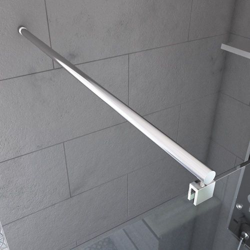 Barre de fixation recoupable pour douche a l'italienne - Barre droite 100 cm fixation murale
