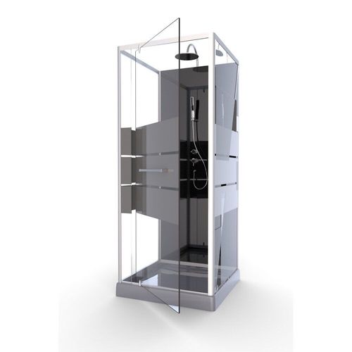 Cabine de douche Study - 80 x 80 cm - porte pivotante AURLANE