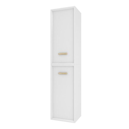 COLONNE DE SALLE DE BAIN SCANDINAVE BLANC A SUSPENDRE - H150xP25xL35cm - NORDIK BASIS
