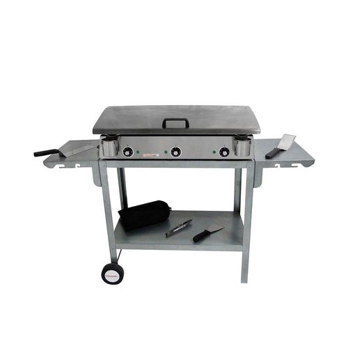 Pack Plancha Électrique Planchaelec Lux 830 Inox - Chariot Odeon 830