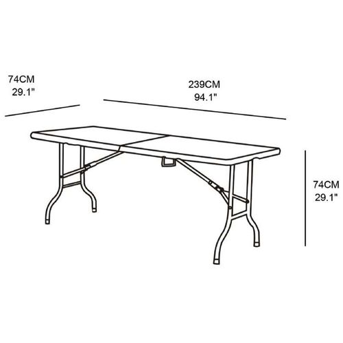 Table Pliante Rectangulaire Werkapro