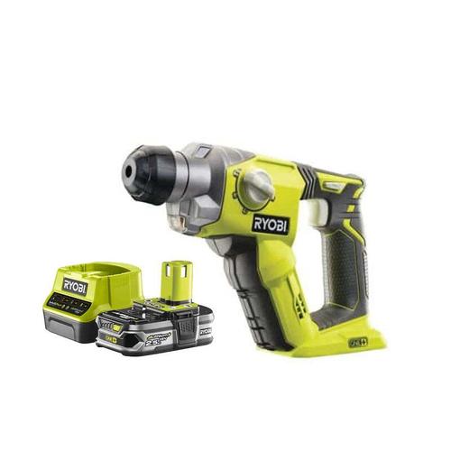 Pack RYOBI Marteau perforateur 18V One+ R18SDS-0 - 1 Batterie 2.5Ah - 1 Chargeur rapide RC18120-125