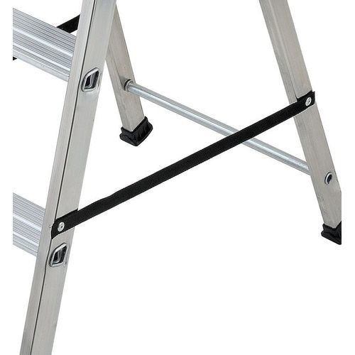 Escabeau aluminium professionnel Hailo - 4 marches - Hauteur de travail 2,67 m
