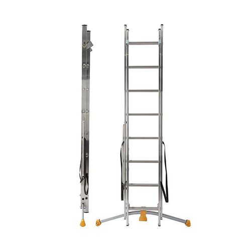 Echelle transformable 2 plans 2x8 échelons 4m40 en aluminium Hailo HobbyLot
