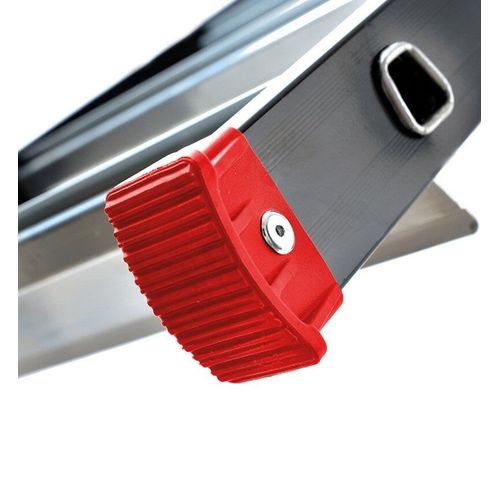 Escabeau professionnel de chantier roulant pliable en aluminium 5 marches Hailo