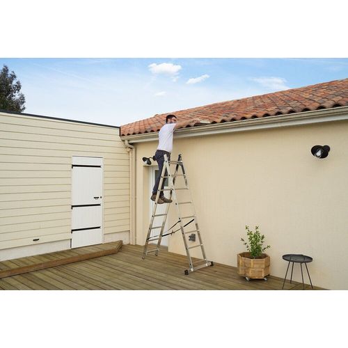 Echelle transformable HobbyStep® 2 plans - 2x8 échelons - 4,30m