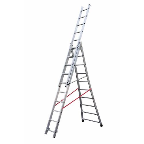 Echelle transformable base évasée Premium - 3x10 échelons - 6,95m