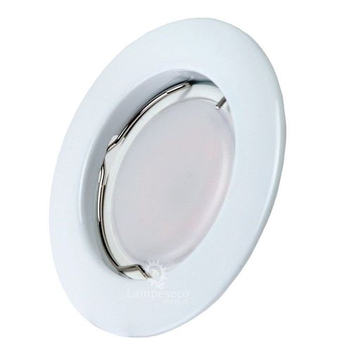 Lot De 50 Spot Led Encastrable Complete Blanc Lumière Blanc Chaud 5w Eq.50w Ref.267