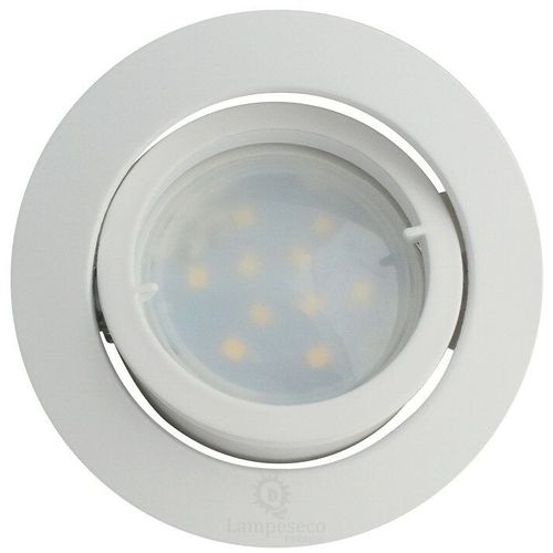 Lot De 50 Spot Led Encastrable Complete Blanc Orientable Lumière Blanc Neutre Eq. 50w Ref.888