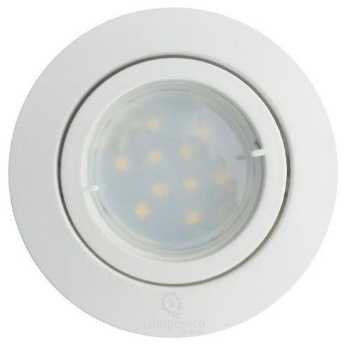 Lot De 40 Spot Led Encastrable Complete Blanc Orientable Lumière Blanc Chaud Eq. 50w Ref.193