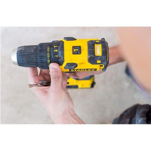 Perceuse Brushless 18V 2 Batteries Lithium ion 2.0 Ah STANLEY FATMAX Chargeur rapide + Coffret FMC627D2