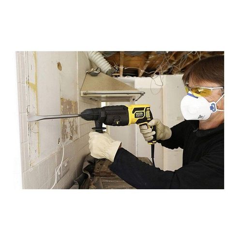 Marteau perforateur STANLEY FATMAX 750W SDS+ Poignée latérale +Tige 2 Pointes Burin plat Adaptateur SDS+ Mallette FME500K