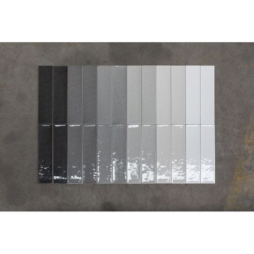 Cromia26 Grigio 3 - 6,5x26,6 Cm - Faïence Effet Zellige Gris