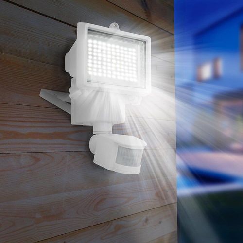 Projecteur Solaire Blanc Eclairage Puissant Panneau Solaire Déporté Led Blanc Cooper White H22cm Avec Détecteur De Mouvement