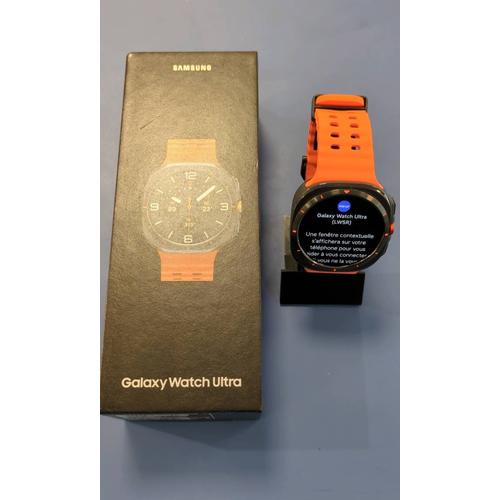 Samsung Galaxy Watch Ultra 47 Mm Titane Boîtier Gris Bande Orange Lte Eu