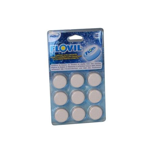 Flovil 9 pastilles - floculant piscine.